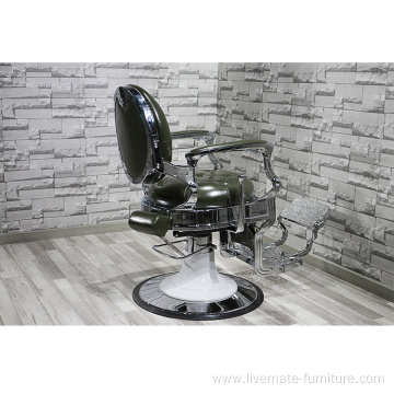 Heavy duty hair salon furniture reclining barber chair